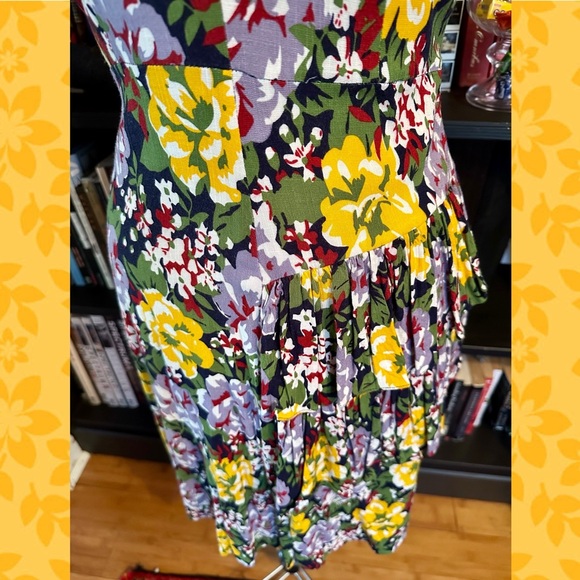 Trashy Diva Sadie Ruffle Dress in Victory Floral size 6 - Picture 3 of 4